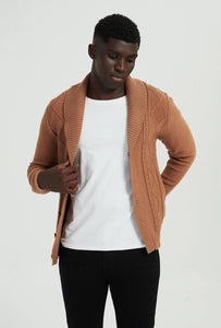 Heritage Cardigan In Brown